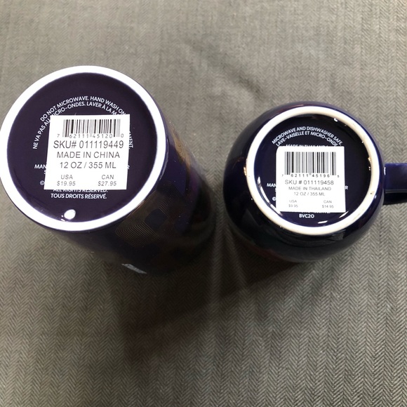 NWT 2 Starbucks 2020 Holiday ceramic cups 12 oz ea - Picture 4 of 5